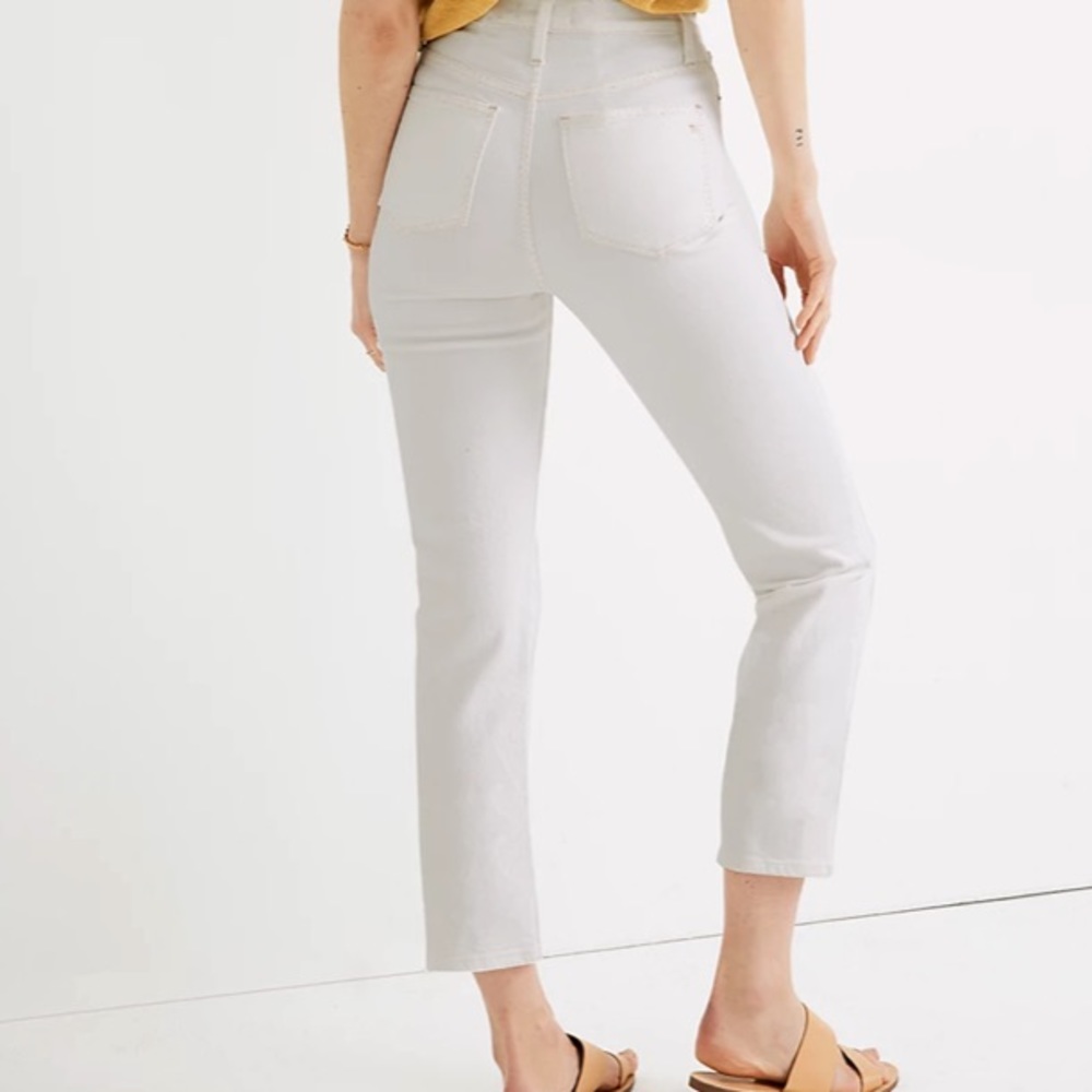 🍃💕NWT Madewell High Rise Straight Crop Denim